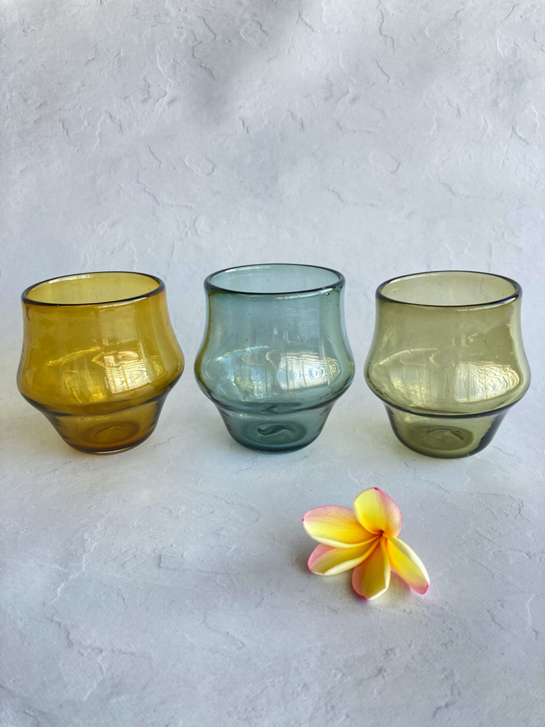 色付きタルグラス 全３種　吹きガラス工房 彩砂